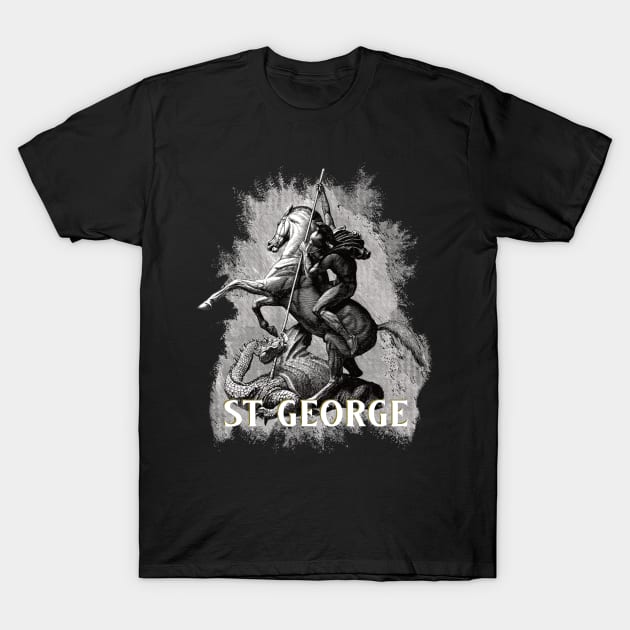 Saint George Dragonslayer T-Shirt by Beltschazar